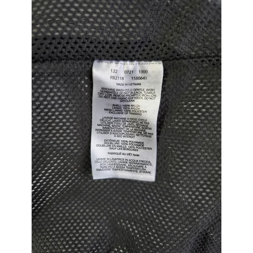 Columbia Omni-Tech Rain Jacket Black Hooded Waterproof Shell Boys Medium 10/12